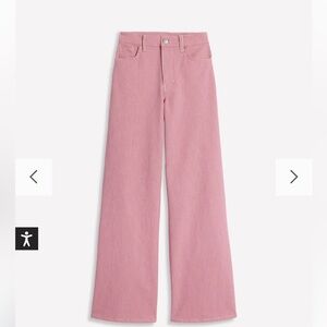 Boden Women's Pink Striped Jeans